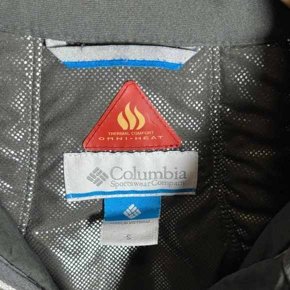 Columbia Omni-heat Women's White and Gray Fleece Jacket Size Small - Picture 2 of 7